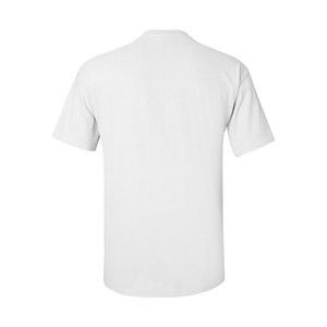 Camiseta de hombre de alta calidad 180 gramos Spandex/Nylon tejido cuello en V Regular Fit Hip Hop sólido Casual ropa media manga negro - Product Image 2