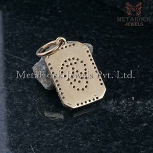 Colgante de diamante pavé, joyería de calavera de oro amarillo de 14k, colgante de oro cortado de Banguette, venta al por mayor - Product Image 4