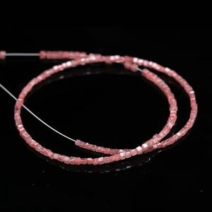 Cuentas Redondas de Piedra Rosa Natural 100% con Certificado de Terceros para la Elaboración de Joyas, 7 Pulgadas - Product Image 4