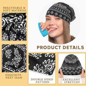 Bonnet unisexe personnalisable à motifs, doux, extensible, léger, respirant, pour un usage quotidien, décontracté, pour les fêtes, couvre-chef confortable - Product Image 4