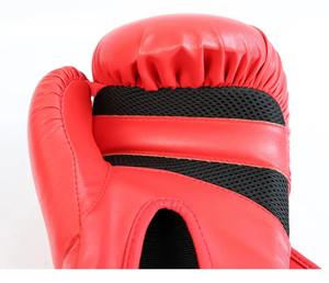 Guantes de boxeo de cuero de calidad superior de colores personalizados, guantes de boxeo de entrenamiento de gran oferta, logotipo de 2017 para artes marciales - Product Image 4