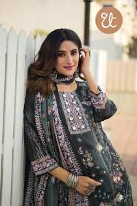 LANCEMENT DE LA NOUVELLE TENTURE FESTIVE KURTI PENT AVEC TISSU DUPATTA MOUSSELINE LOURDE DOUCE AVEC IMPRESSION NUMÉRIQUE - Product Image 5