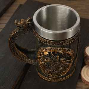 Tasse en corne de qualité supérieure faite à la main, verres écologiques naturels rustiques, tasse durable, parfaite pour le café, le thé, le whisky, le bureau, la cuisine - Product Image 4