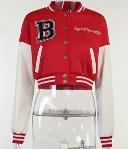 2025 chaqueta universitaria de béisbol con letras B personalizada para hombre, parche bordado con letras Vintage con procesamiento de punto de chenilla - Product Image 2