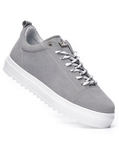 OEM ODM Baskets de sport de luxe en cuir véritable pour hommes Chaussures de marche à plateforme confortables Semelle intérieure en EVA respirante pour l'été et l'hiver - Product Image 2