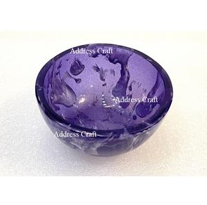 Tazón de fruta de resina de tendencia 2025 para mesa de comedor de fiesta de boda, ensaladera de resina de lujo para el hogar, cocina, vajilla de mesa - Product Image 2