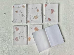 Diarios de borde cubierto de pétalos de flores hechos a mano, diarios de borde de cubierta ecológicos de calidad superior con pétalos de flores naturales - Product Image 5