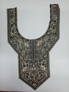 Trendy Indian Ethnic Embroidered <b>Net</b> <b>Fabric</b> Neck Lace Patches for Boutique Garment Work Suits Gowns Kurti Blouse Decoration - Product Image 2