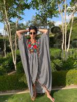 Robe longue d'été unie en maille, écologique, lavable, respirante, décontractée, col en V, manches courtes, taille naturelle, style bohème streetwear