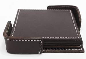 Standard Quality Leather Coaster Specially Design Most Demanding Low Price Use for Table Decor in Wedding Party <b>Bar</b> Restaurant - Product Image 4