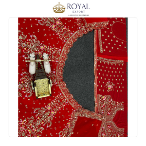 Nouvel arrivage Meilleur en vente Top Notch Qualité Designer Vêtements de mariage Fausse Georgette Vêtements indiens Lehenga Choli à vendre - Product Image 2