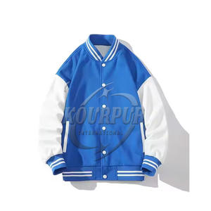 2025 chaqueta Varsity personalizada para hombre, ropa de calle de invierno con cuello levantado de calidad superior con bordado único, precio al por mayor, gran oferta - Product Image 3