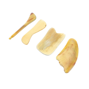 Corne de buffle naturelle Gua Sha outil de massage soins de santé Gua Sha grattoir acupression corne de buffle Gua sha pour la beauté du corps du visage - Product Image 6