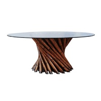 Plateau en bois pour cuisine et chambre décorative au prix de gros de l'Inde Table en fer forgé en métal durable et robuste