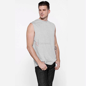 Camiseta sin mangas de gran tamaño personalizada de alta calidad para hombres, rendimiento, entrenamiento de gimnasio, corte sin mangas, camisetas de entrenamiento de Fitness, fabricante - Product Image 3