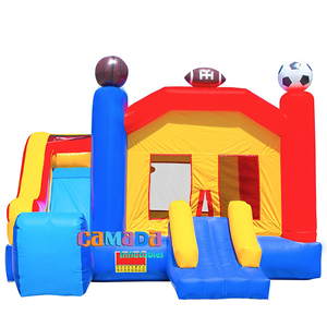 Casa de rebote comercial Combo Castillo de salto para niños Castillo de salto amarillo para niños congelados - Product Image 6