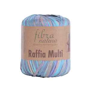 Nature Raffia 35g 117-14 Fil fantaisie multi-fibers pour crochet et tricot Motif teint - Product Image 1
