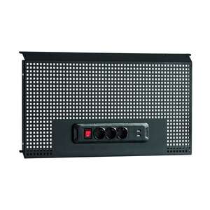 Usag Perforated <b>Tool</b> Holder Panel with 3 Schuko Sockets and 2 USB Ports for <b>Tool</b> <b>Storage</b> - Product Image 1