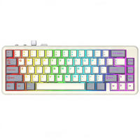 Nouveau clavier mécanique filaire personnalisable, rétroéclairage RGB 7-RGB, 4000 mAh, 68/75 touches, interchangeable à chaud, ergonomique, type-C, pour jeux sur ordinateur