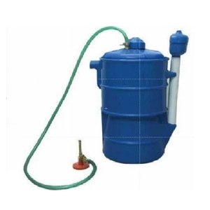 Usine de biogaz portable de 0.5 m3 pour usage domestique Système de conversion énergétique des déchets domestiques certifié ANERT Unité de gaz renouvelable à revêtement bleu et vert - Product Image 1