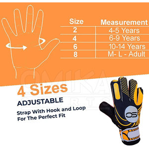 Gants de gardien de but en cuir de qualité professionnelle personnalisés OEM Respirant à séchage rapide Dragonne réglable Sports unisexes - Product Image 6