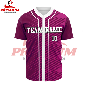 Vente en gros de maillots de baseball à rayures personnalisés pour jeunes avec nom et logo personnalisé maillots de baseball et softball - Product Image 5