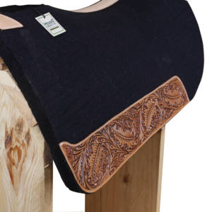 Venta al por mayor almohadilla de sillín occidental para caballo 31 "x 30" Almohadilla de sillín de corredor de barril 1 "Almohadilla de fieltro de contorno grueso exportador de fabricante personalizado - Product Image 6