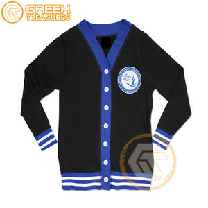 Cárdigan bordado de acrílico Zeta Phi Beta personalizado Sorority de alta calidad, suéteres transpirables griegos más finos para mujer, cárdigans - Product Image 3