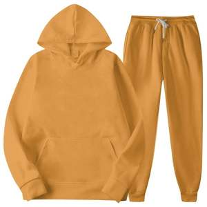 Sudadera de 2 piezas para hombre Quarter Zip Hoodie con pantalones de chándal Heavy Fleece Material Fleece - Product Image 1