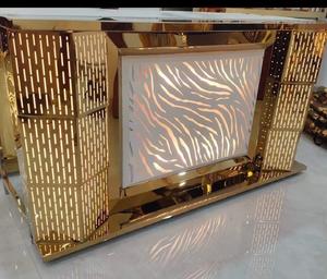 Mostrador de bodas en acabado dorado para catering y decoración - Product Image 1