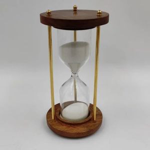 Elegant Handmade Eco-Friendly Durable Rotating Wooden Hour Glass <b>Sand</b> Timer Art Deco Vintage <b>Decorative</b> Accent for Home Office - Product Image 5