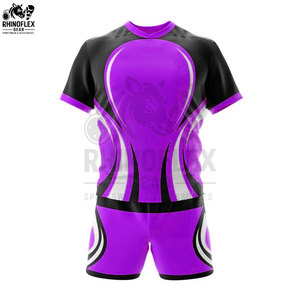 ชุดเสื้อฟุตบอลรักบี้แห้งเร็วระบายอากาศได้ดีชุดเสื้อเจอร์ซี่ใส่สบายดีไซน์ใหม่ล่าสุด - Product Image 4