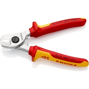 กรรไกรตัดสายเคเบิล KNIPEX ความยาว 165 มม. หัวชุบโครเมียม ด้ามจับแบบหลายส่วน VDE รุ่น 1 กรรไกรและเครื่องตัด - Product Image 6