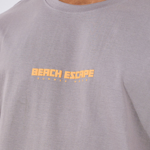 เสื้อยืดพิมพ์ลายพัฟของผู้ชายเสื้อยืดผ้าฝ้าย100% พิมพ์ลายสีโอเวอร์ไซส์งานตามสั่ง - Product Image 5