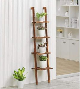 Vente en gros échelle unique conçue à quatre niveaux étagère de rangement pour plantes en bois étagères pour plantes support décoration maison jardin de la meilleure qualité - Product Image 2