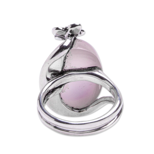 Wholesale Price 925 Sterling Silver Stacking <b>Ring</b> <b>Unique</b> Handmade Natural Rose Quartz Dusty Gemstone <b>Ring</b> High <b>Engagement</b> - Product Image 3