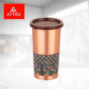 Gobelet en cuivre pur Verres approuvés par l'Ayurveda, élégants, durables et faciles à nettoyer pour un usage quotidien - Product Image 2