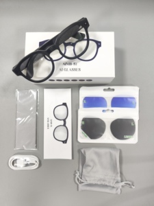 Gafas Inteligentes AIMB-S1 con Asistente de Voz con IA ChatGPT, Cámara HD 1080P, Gafas de Sol con Audio Inalámbrico de Oreja Abierta, Micrófono Dual con Reducción de Ruido - Product Image 4