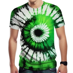 Sublimación Hombres Camisetas impresas camisetas teñidas Peso pesado Tie Dye Impresión Logotipo personalizado Hombres Algodón Tie Dyed Camisetas - Product Image 4