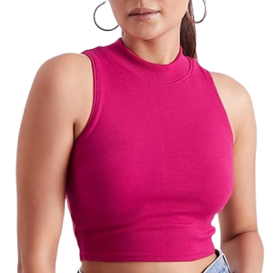 Camisetas sin mangas blancas para mujer, algodón a granel, tela transpirable suave, Premium básica informal, moda de verano para todos los días - Product Image 3