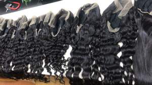 Perruque de cheveux humains longs pré-plumés Yaki droite complète pour la dentelle frontale noeuds blanchis vague profonde transparente pour la dentelle suisse petit Je - Product Image 6