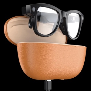M02 800W Pixel Black Technology Smart <b>Glasses</b> Magnetic Charging Rechargeable <b>Case</b> 1080P IPX-5 Waterproof WiFi Transmission Image - Product Image 3