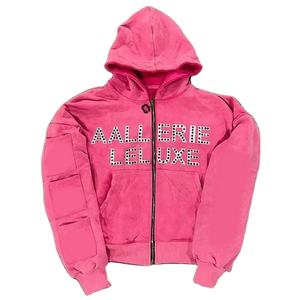 Best Selling 2025 Winter Arrival <b>Men</b> <b>Thick</b> Fleece Blank Full Face Zip up <b>Hoodies</b> for Sale in Cheap Rates Rhinestone <b>Hoodies</b> - Product Image 1