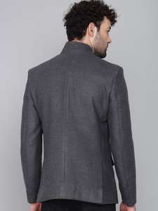 Indian Supplier Grey Mens Party Wear Blazer Slim Fit Formal Evening <b>Jacket</b> <b>for</b> <b>Wedding</b> Reception Available At Reasonable Price - Product Image 4