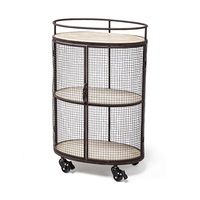 Chariot d'embouteilleur de bière de vin de Champagne chariot de barre de fantaisie de conception de la meilleure qualité en métal et en bois pour des accessoires d'hôtel et de barre
