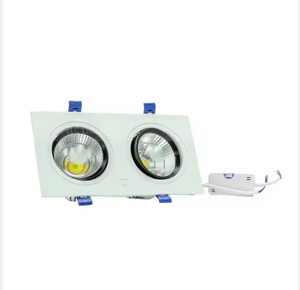 Venta al por mayor VN 7W TLC Dual COB LED Downlight minimalista ajustable de aluminio blanco IP20 iluminación de ahorro de energía para la oficina en casa - Product Image 5