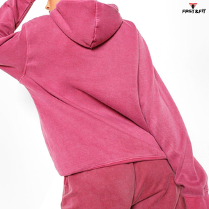 Produit très demandé sweats à capuche respirants anti-rides pour femme sweat à capuche délavé à l'acide pour femme à vendre - Product Image 3