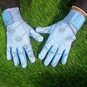 Gants d'entraînement de baseball en cuir de vachette 100% véritable conception de manchette longue taille adulte gants de frappeur taux d'usine - Product Image 3