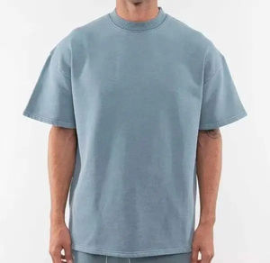 2026 Latest Arrival Men's <b>Blank</b> T-Shirts High Quality Streetwear Heavyweight Loose Fit Oversize Breathable with Digital Printing - Product Image 3