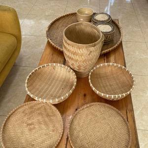 Paniers en rotin et bambou meilleur prix-panier artisanal en rotin naturel de gros-haute qualité du Vietnam faible taxe - Product Image 5